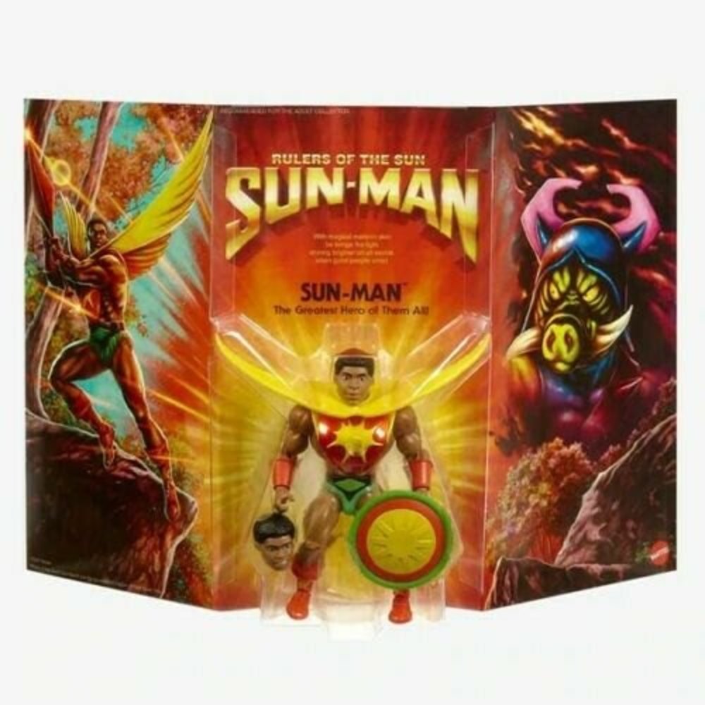Sun Man MOTU Origins Power Con Masters of the Universe Limited Edition Figure - Picture 4 of 8